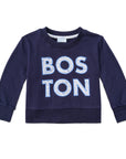 Boston Kids Crewneck Terry Sweatshirt