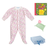 Pink Birth Flowers Baby Gift Bundle