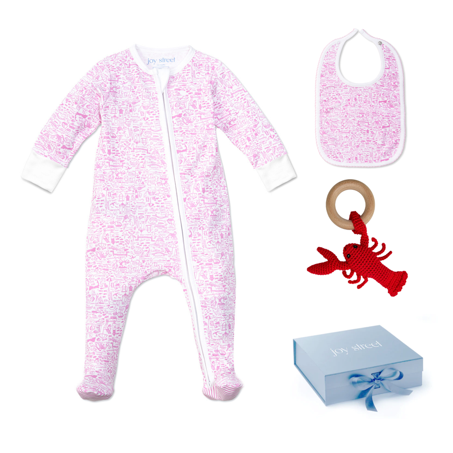 Cape Cod Pink Baby Gift Bundle
