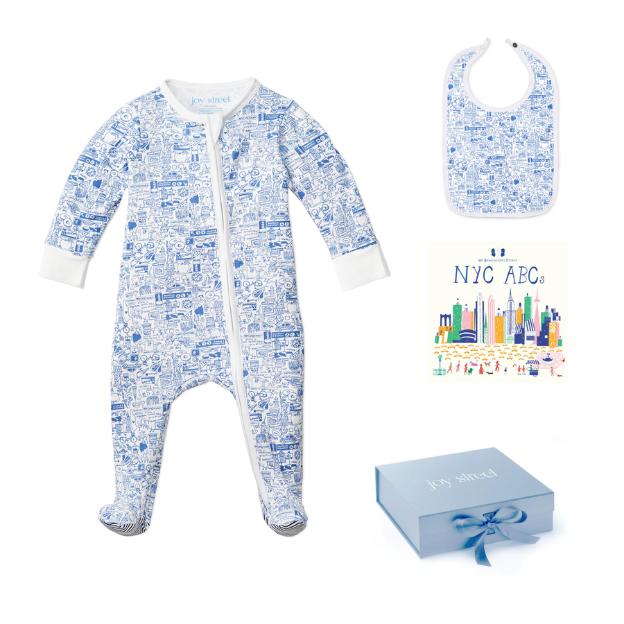 New York Blue Baby Gift Bundle