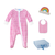 Pink Sailor Hearts Baby Gift Bundle