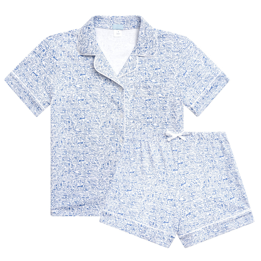 Cape Cod Women’s Button Front Short Pajama Set