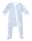 Joy Street Cape Cod Zip Baby Onesie, Blue