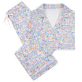 Martha's Vineyard Women's Button Front Long Pajama Set
