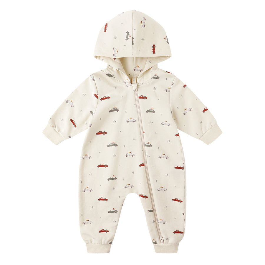 Quincy Mae Hooded Jumpsuit Holiday Drive