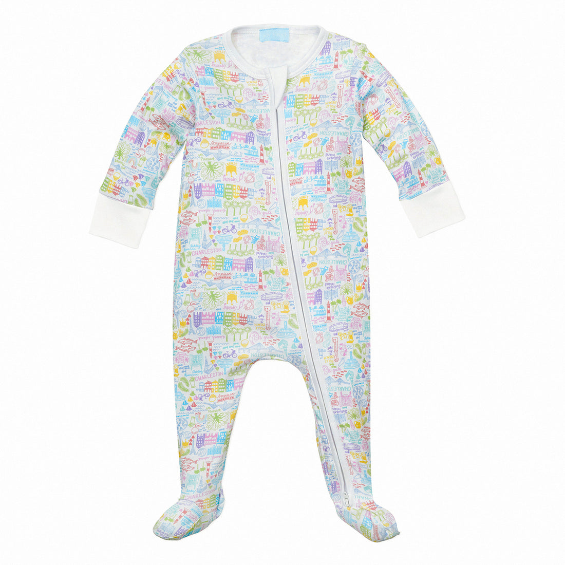 joy street charleston zip baby onesie