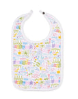 joy street charleston round baby bib