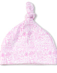 Joy Street Kids Chicago print baby hat, pink