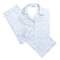 Chicago Women's Button Front Long Pajama Set