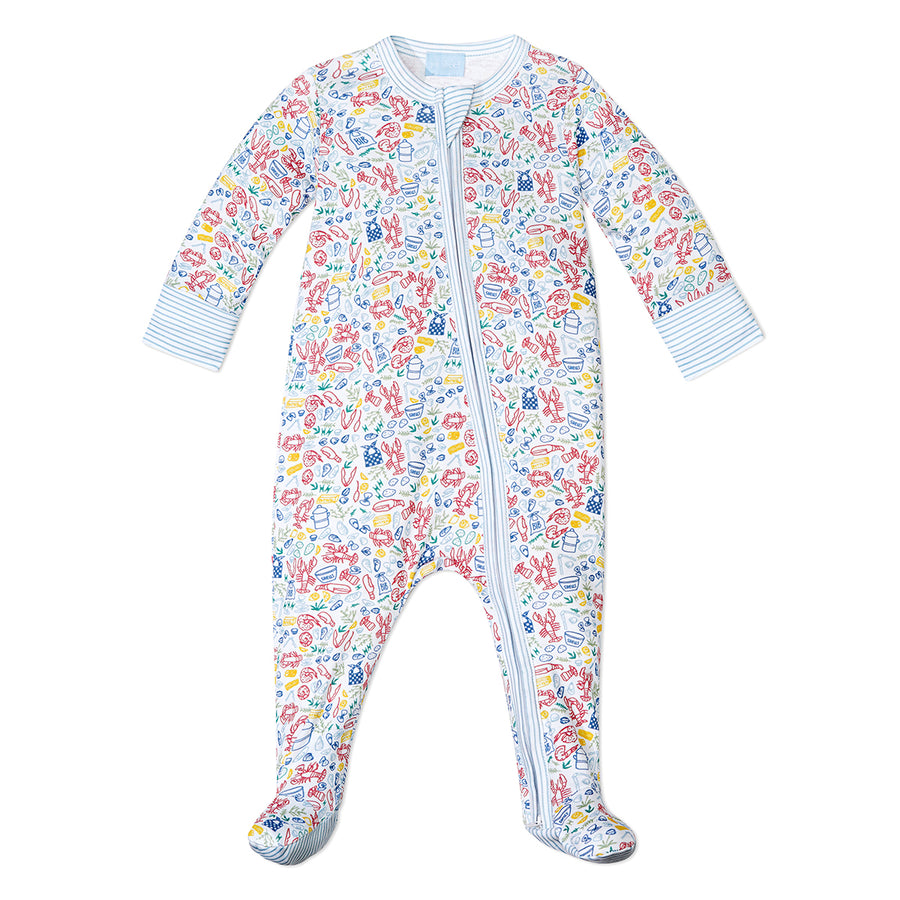 Lobster Bake Zip Baby Onesie