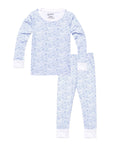 Joy Street Kids Chicago print pajamas, blue