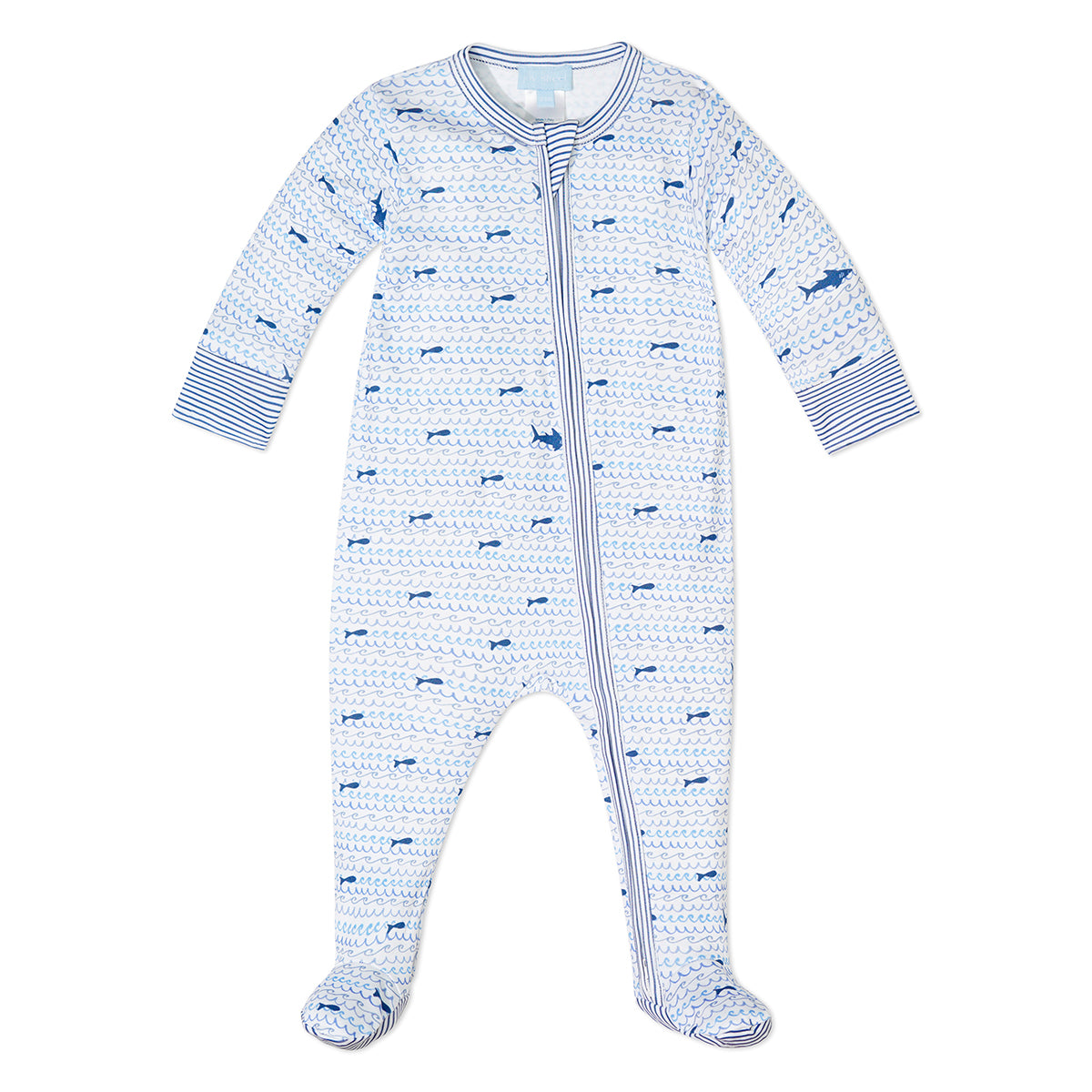 Sharks Zip Baby Onesie