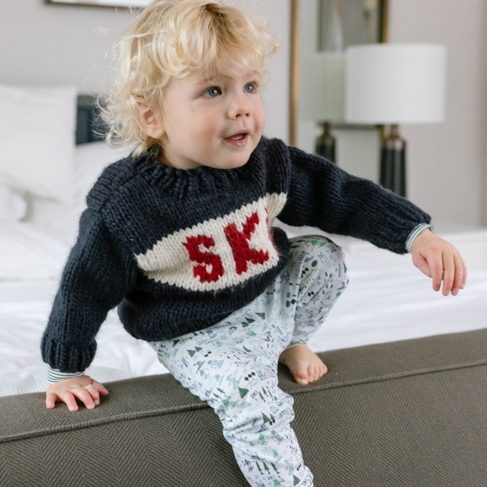 Après Ski Two Piece Kids Henley Pajamas