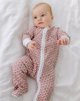 Christmas stripe onesie