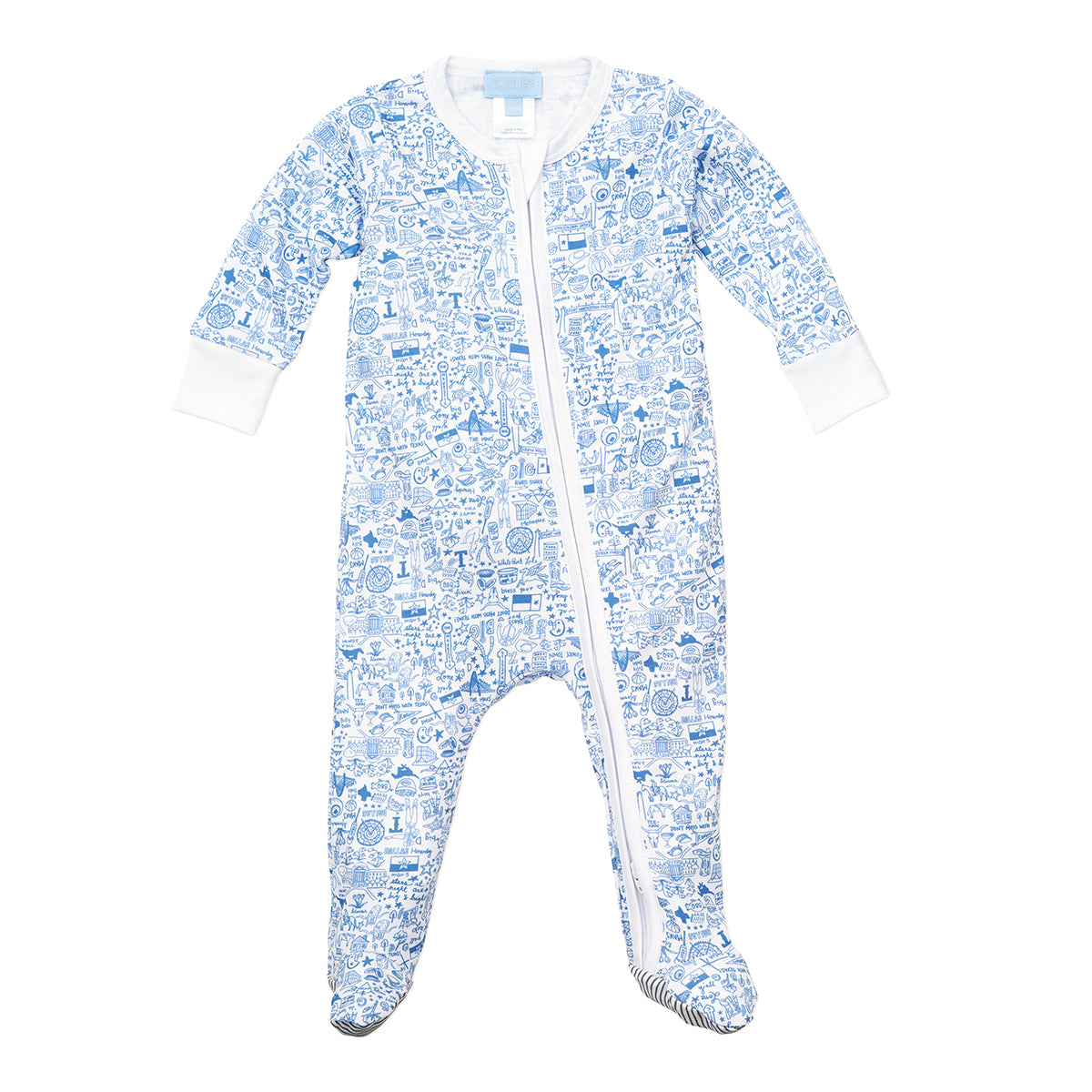 Joy street dallas-fort worth zip onesie baby