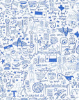 Joy Street Kids Dallas Print detail, blue