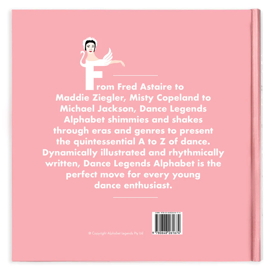 alphabet legends dance legends alphabet book back cover