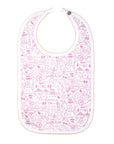 Joy Street Kids Boston Pink Round Baby Bib