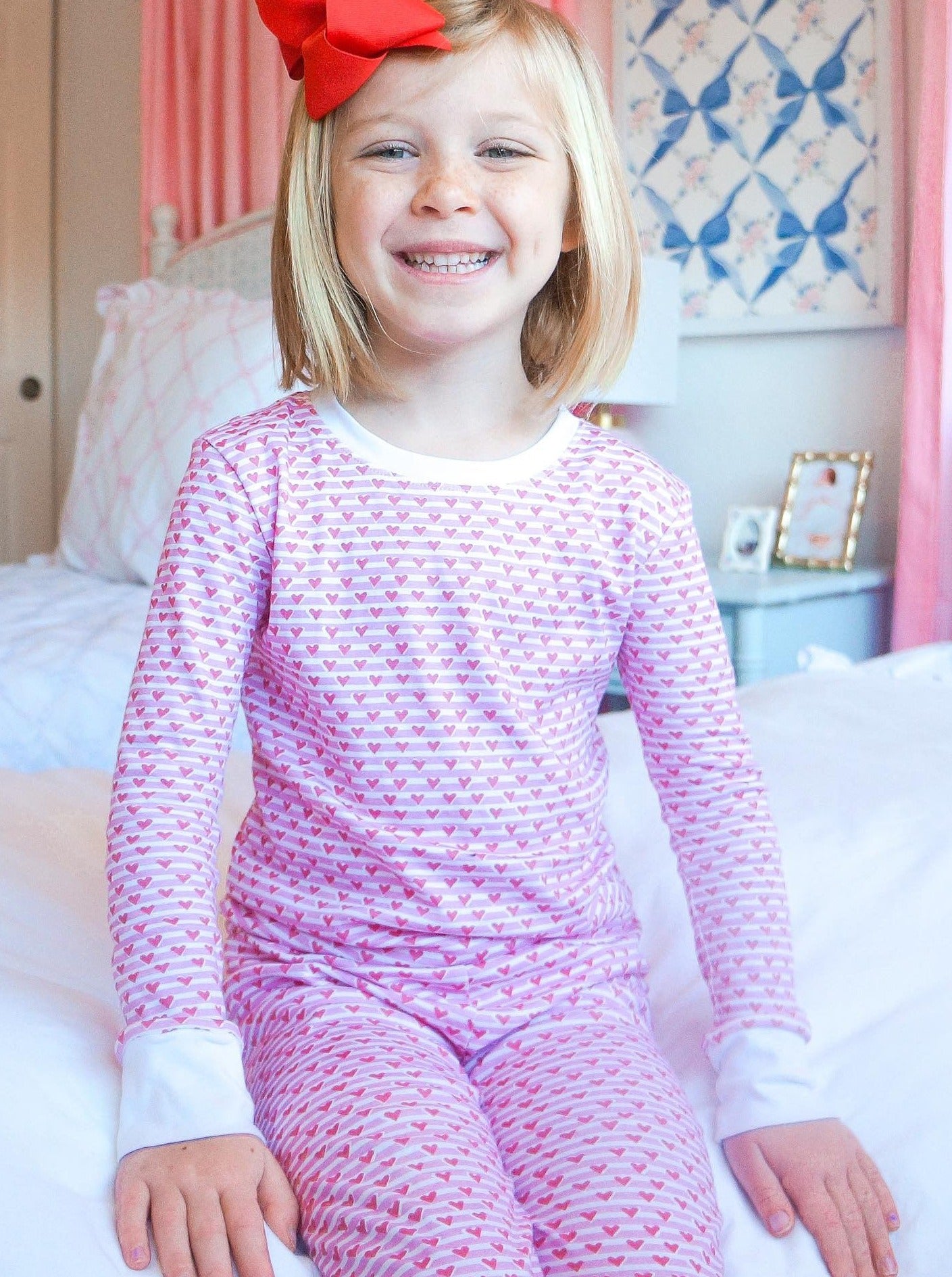 Joy Street Sailor Heart Stripe Pajamas