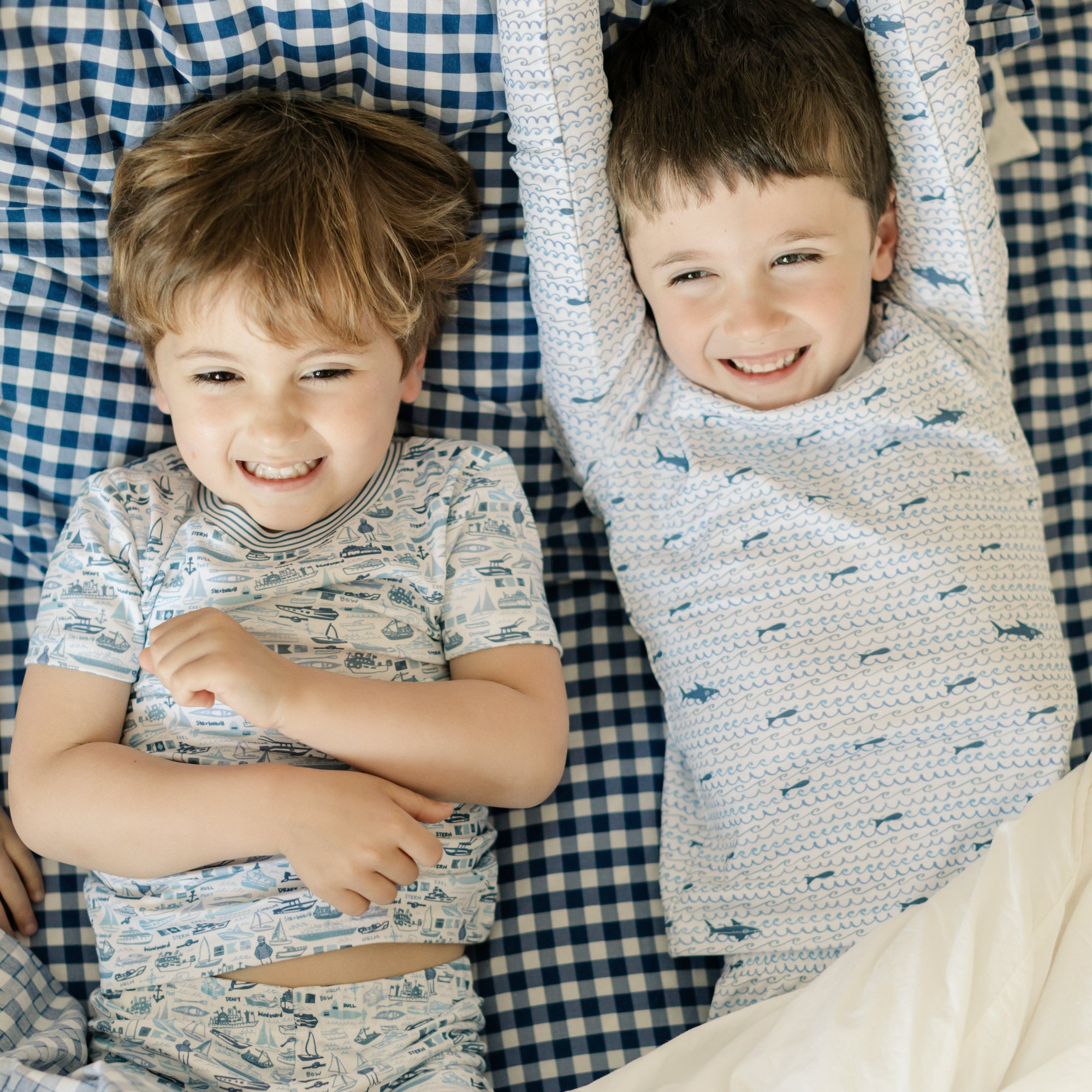 Sharks Two Piece Kids Pajamas