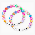 Mamma & Me Patchwork Bracelet Set