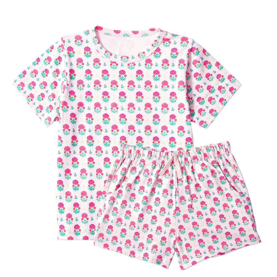 Geranium Block Print Kids Camp Set