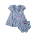 Pink Chicken Baby Girls Lucia Dress Set (Light Blue)