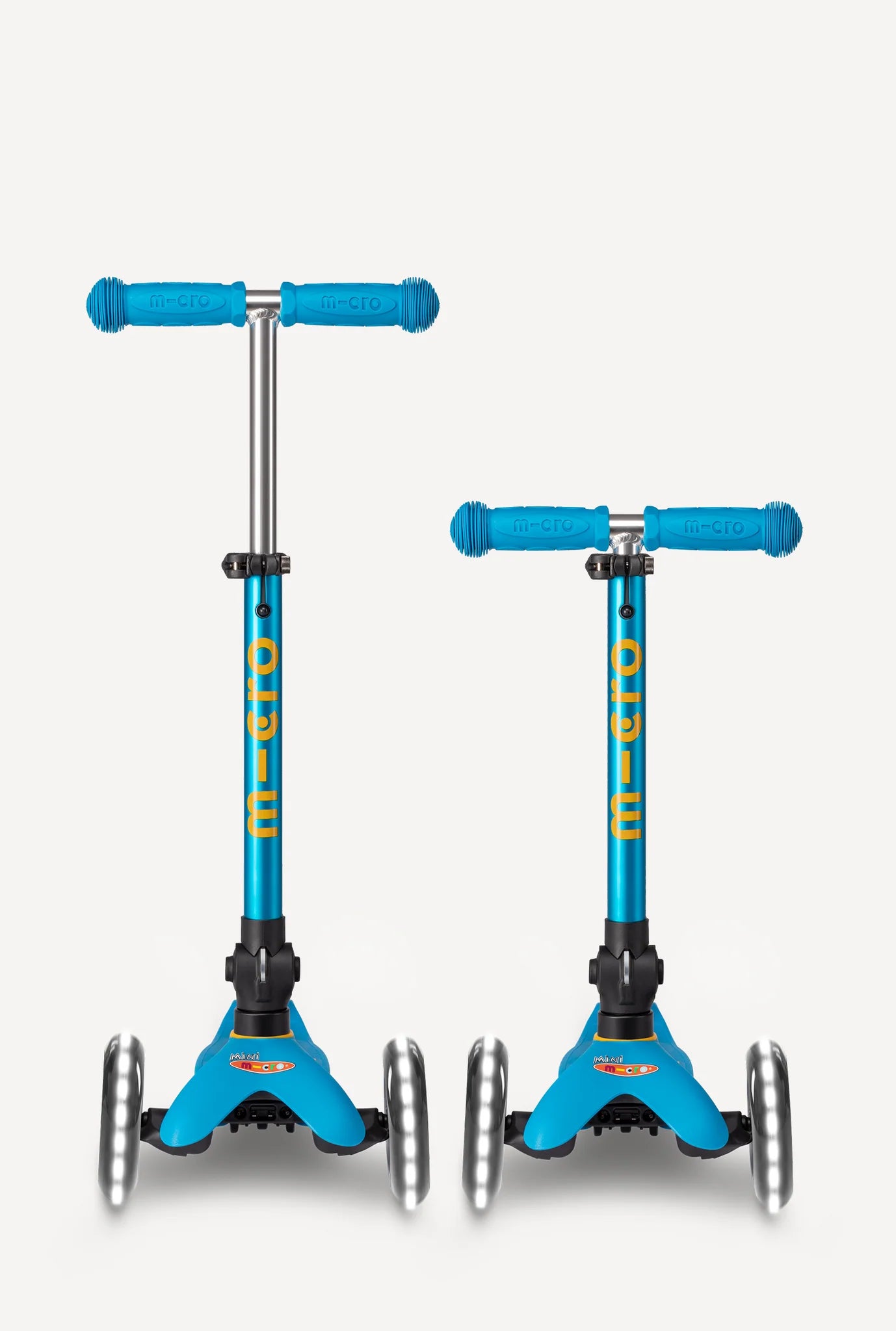 Micro Mini Foldable LED Scooter | Ocean Blue