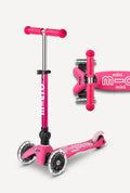 Micro Mini Foldable LED Scooter | Pink