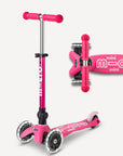 Micro Mini Foldable LED Scooter | Pink