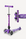 Micro Mini Foldable LED Scooter | Purple