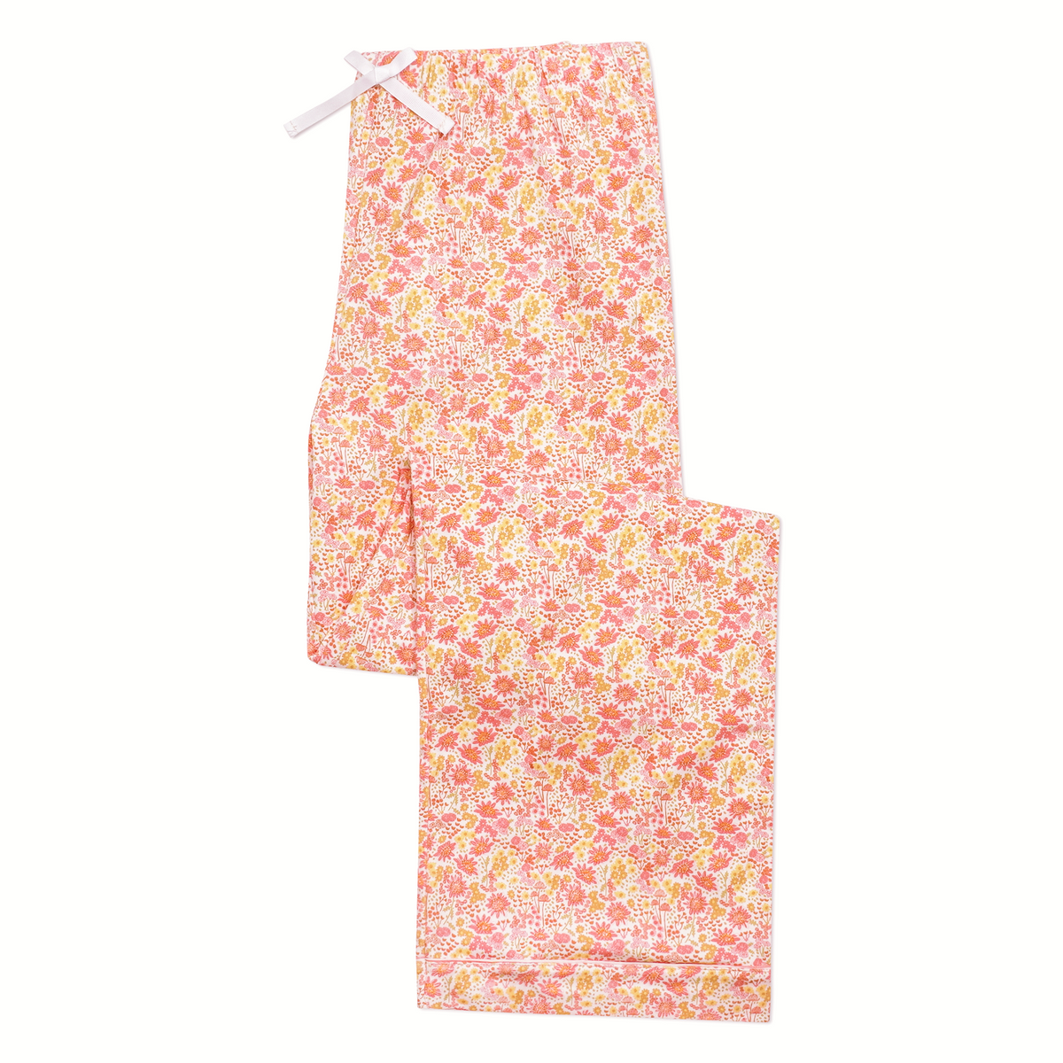 Marigolds Women's Button Front Long Pajama Set