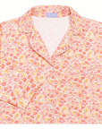 Marigolds Women's Button Front Long Pajama Set