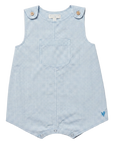 Pink Chicken Baby Boys Noah Jumper in Light Blue Gingham