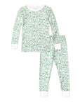 Joy Street Kids Golf Two Piece Pajamas, Green