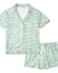 Joy Street Women's Golf Pajama Short Set, green