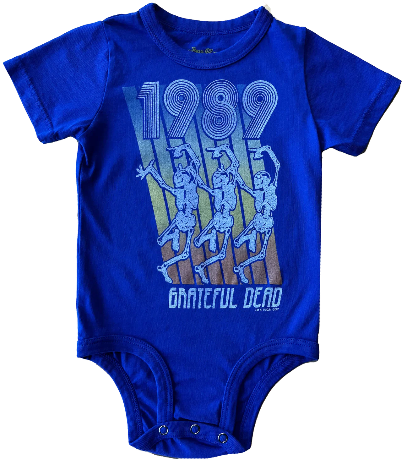 Rowdy Sprout Grateful Dead Short Sleeve Onesie, Tangled Up in Blue |Mockingbird Baby & Kids
