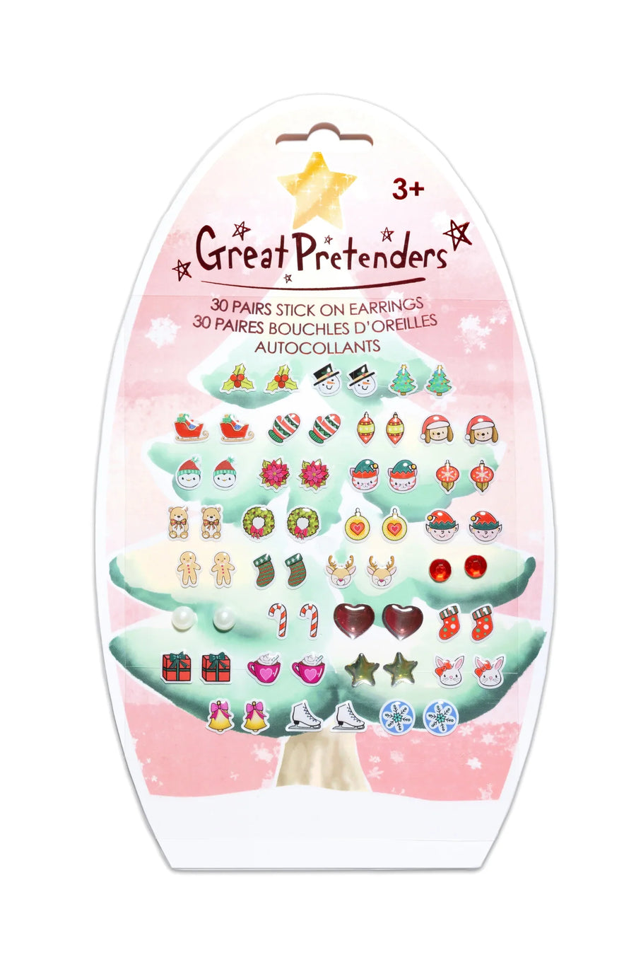 Holiday Stick On Earrings