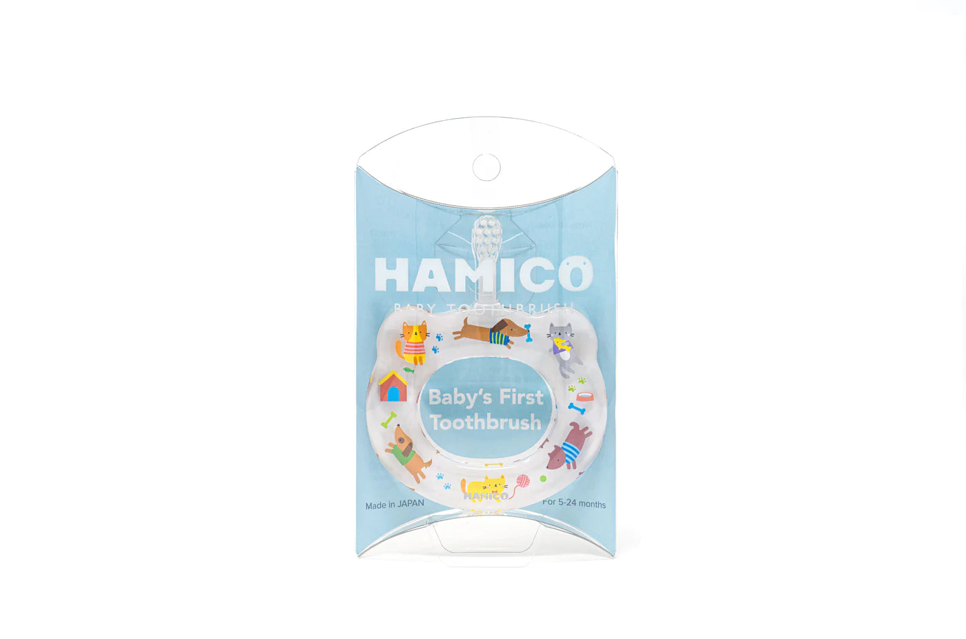 Baby Hamico cats &amp; dogs baby toothbrush in package