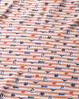 Pumpkin Stripe Halloween Two Piece Kids Henley Pajamas