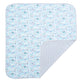 Joy Street Kids Hamptons print baby blanket, blue