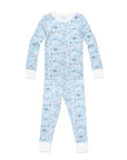 Joy Street Kids Hamptons print pajamas, blue