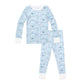 Joy Street Kids Hamptons print pajamas, blue