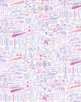 Joy Street Kids Hamptons print detail, pink