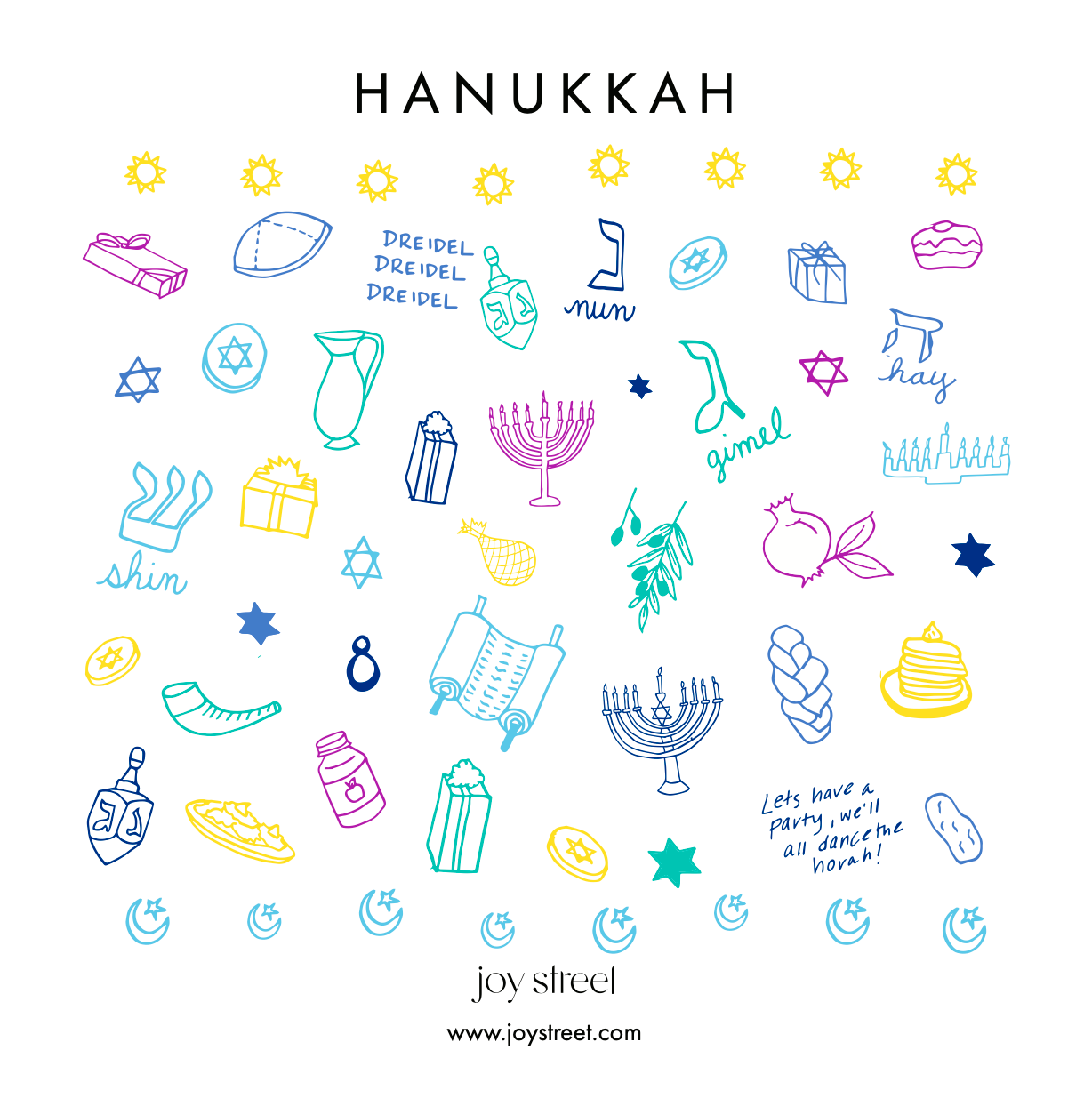 Hanukkah Bandana Baby Bib