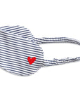 Harbor Heart Stitch Stripe Eye Mask
