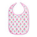 Geranium Block Baby Bib