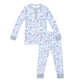 Hockey Two Piece Kids Henley Pajamas