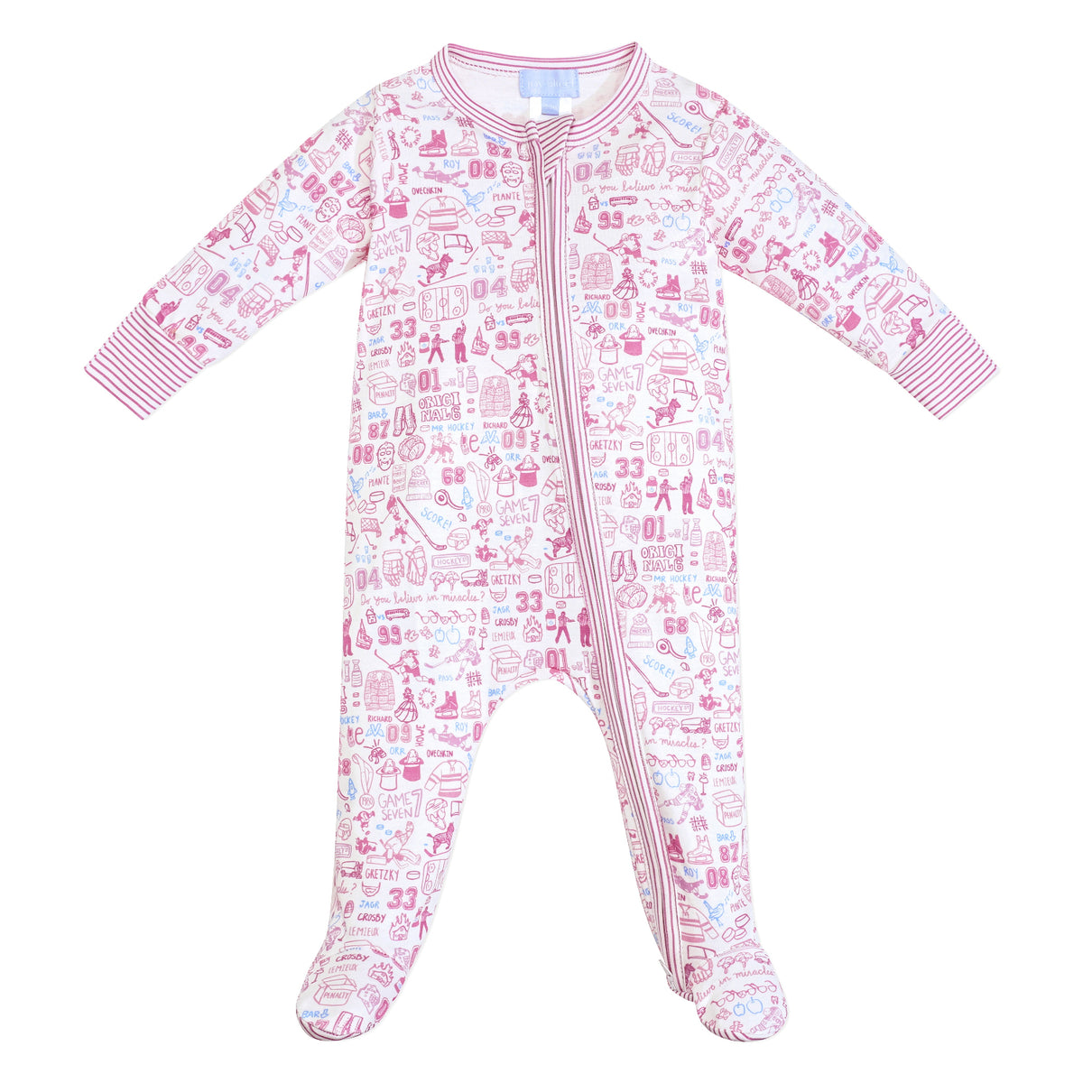 Hockey Zip Baby Onesie