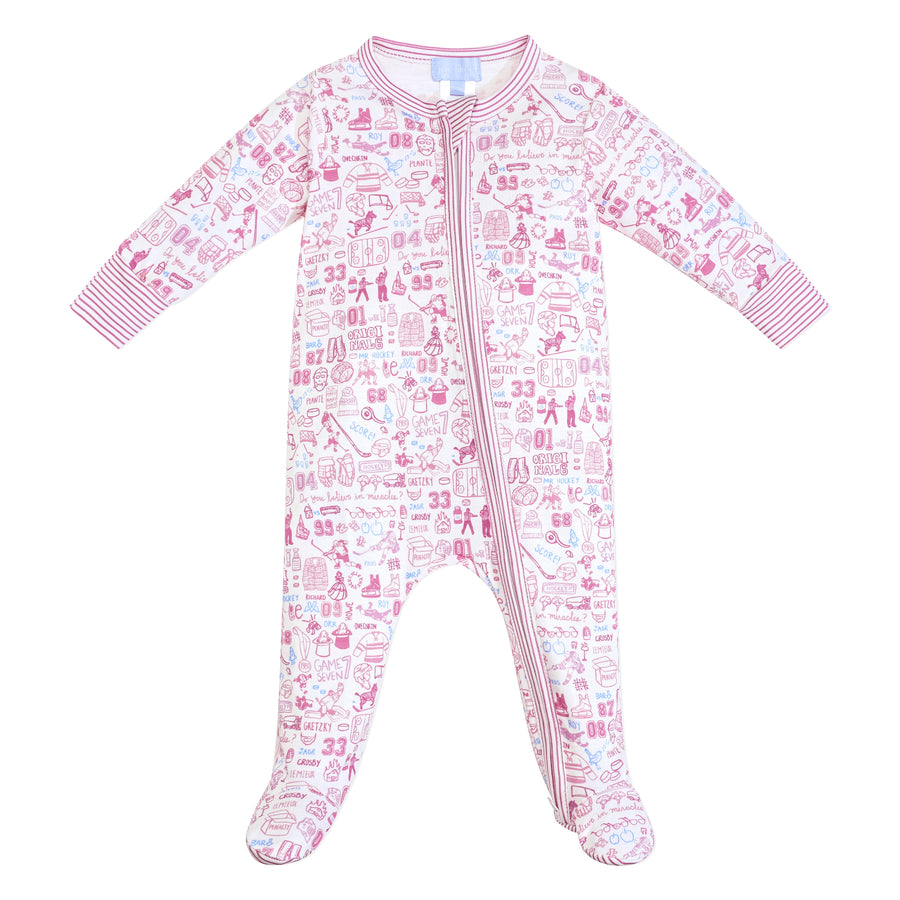 Hockey Zip Baby Onesie
